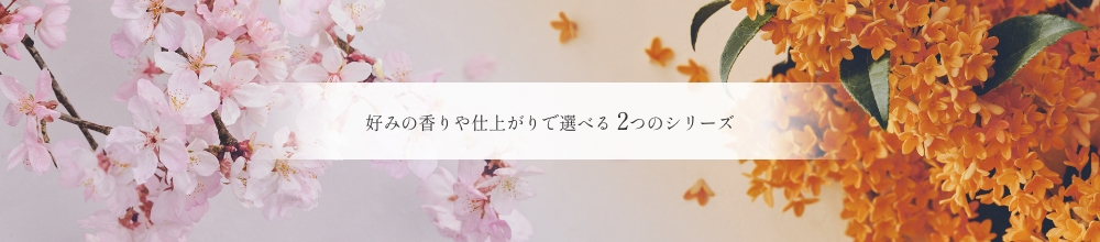 好みの香りや仕上がりで選べる 2つのシリーズ