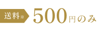 送料500円のみ
