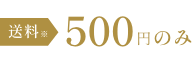 送料500円のみ
