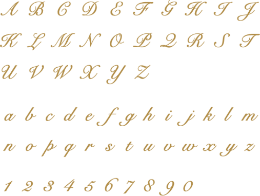 アルファベット・数字
