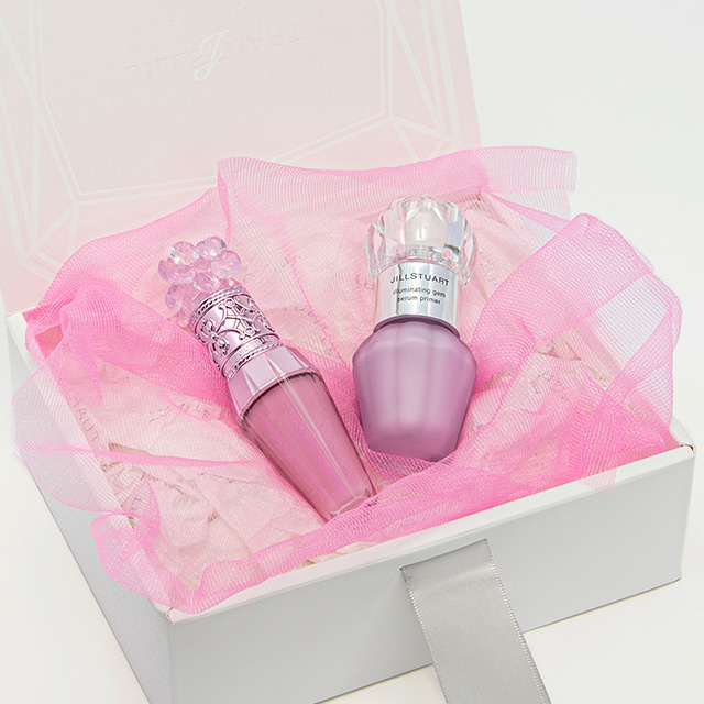 青みパールがきらめくサクラメイクセット〈リップ美容液/化粧下地〉