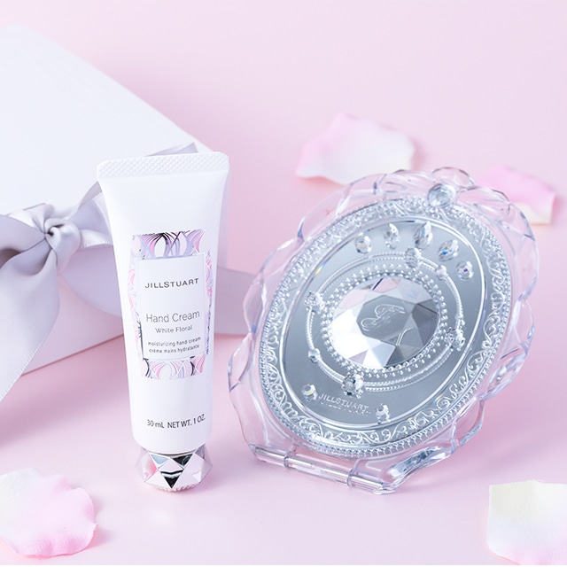ジルスチュアート　ハンドクリーム＆コンパクトミラーセット