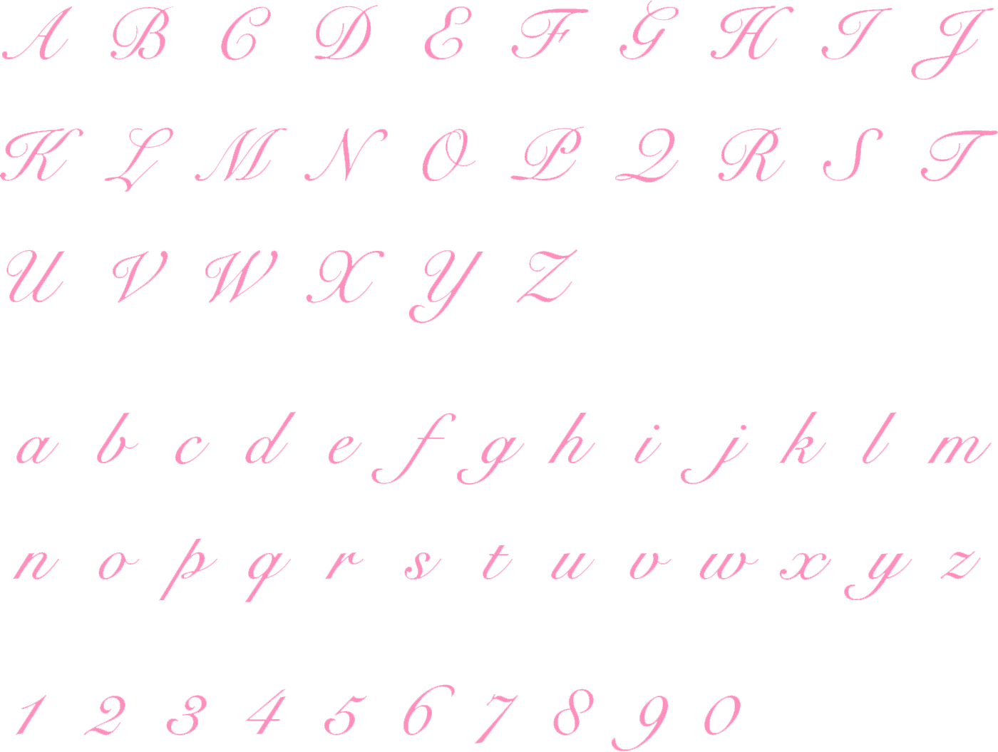 アルファベット・数字